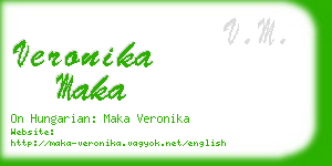 veronika maka business card